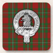 Clan MacGregor Crest & Tartan Bier Onderzetter (Voorkant)