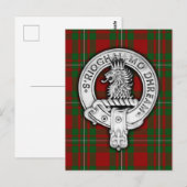 Clan MacGregor Crest & Tartan Briefkaart (Voorkant / Achterkant)