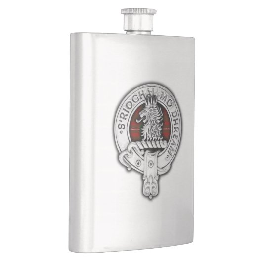 Clan MacGregor Crest & Tartan Flacon (Rechts)