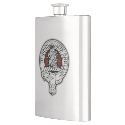 Clan MacGregor Crest & Tartan Flacon (Links)