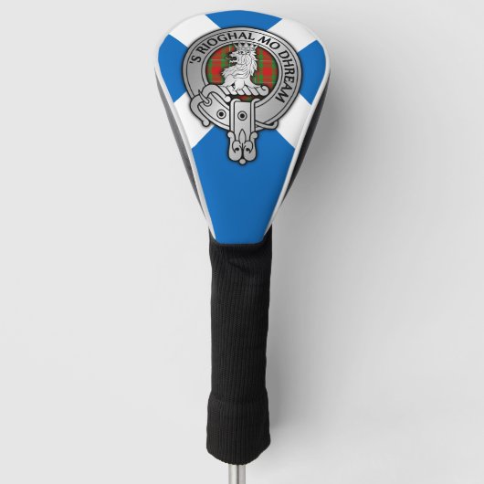 Clan MacGregor Crest & Tartan Golfheadcover (Voorkant)