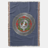 Clan MacGregor Crest & Tartan Knot Deken (Voorkant Verticaal)