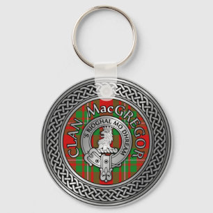 Clan MacGregor Crest & Tartan Knot Sleutelhanger