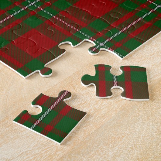 Clan MacGregor Crest & Tartan Legpuzzel (Zijkant)