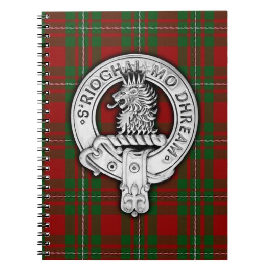 Clan MacGregor Crest & Tartan Notitieboek (Voorkant)
