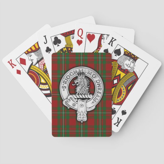 Clan MacGregor Crest &Tartan Pokerkaarten (Achterkant)