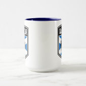 Clan MacGregor Crest & Tartan Saltire Mok (Midden)