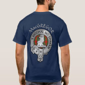 Clan MacGregor Crest & Tartan T-shirt (Achterkant)