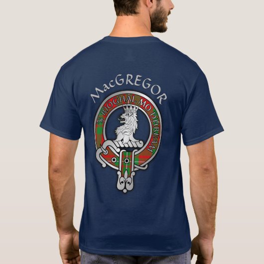Clan MacGregor Crest & Tartan T-Shirt (Achterkant)