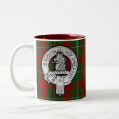 Clan MacGregor Crest & Tartan Tweekleurige Koffiemok (Links)