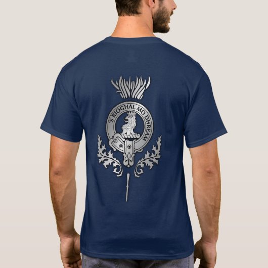 Clan MacGregor Crest Thistle T-shirt (Achterkant)