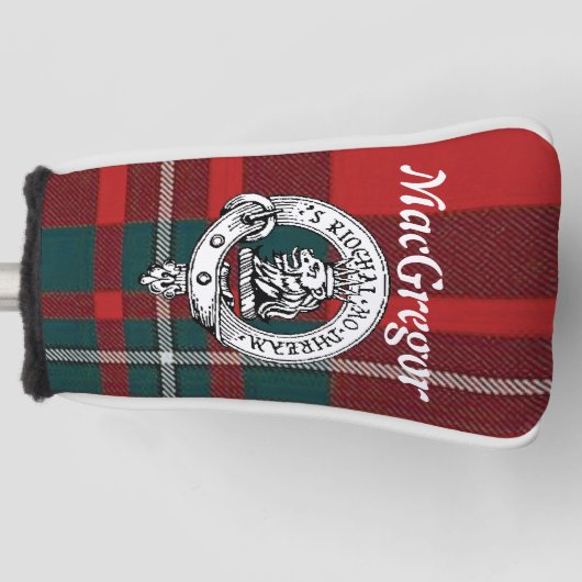 Clan MacGregor Golf Putter Hoesje Golfheadcover (Voorkant)