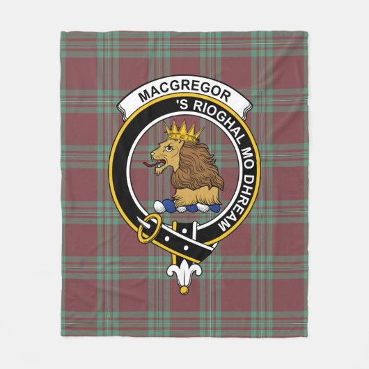 Clan MacGregor Hunting Ancient Tartan Pset Fleece Deken (Voorkant)