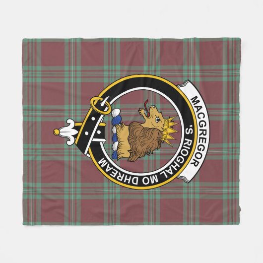 Clan MacGregor Hunting Ancient Tartan Pset Fleece Deken (Voorkant (Horizontaal))