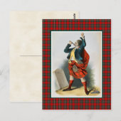 Clan MacGregor  Illustratie Tartan Lijst Briefkaart (Voorkant / Achterkant)
