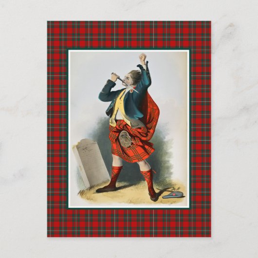 Clan MacGregor  Illustratie Tartan Lijst Briefkaart (Voorkant)