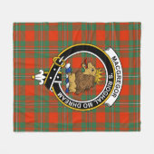 Clan MacGregor Modern Tartan Pset Fleece Deken (Voorkant (Horizontaal))