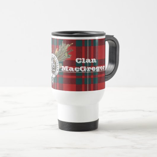 Clan MacGregor Portable Travel Mug Reisbeker (Voorkant rechts)