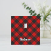 Clan MacGregor Rob Roy Tartan Kaart (Staand voorkant)