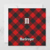 Clan MacGregor Rob Roy Tartan Kaart (Voorkant)