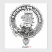 Clan MacGregor Scotland Badge Car Sticker (Vel)
