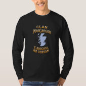 Clan Macgregor Scottish Motto Crest T-shirt (Voorkant)