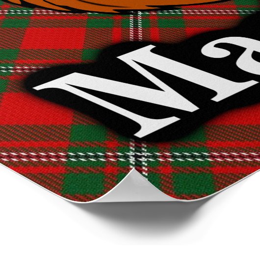 Clan MacGregor Scottish Tartan Poster (Hoek)