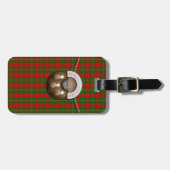 Clan MacGregor Tartan en Sporran Bagagelabel (Voorkant horizontaal)