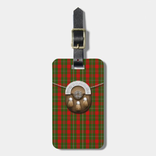 Clan MacGregor Tartan en Sporran Bagagelabel (Voorkant verticaal)