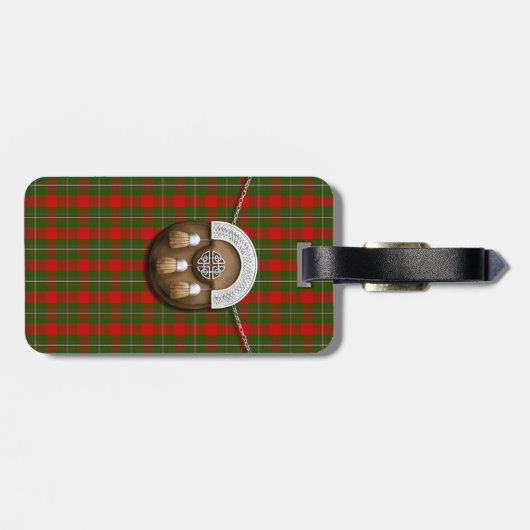 Clan MacGregor Tartan en Sporran Bagagelabel (Achterkant horizontaal)