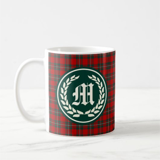Clan MacGregor Tartan Monogram Koffiemok (Links)