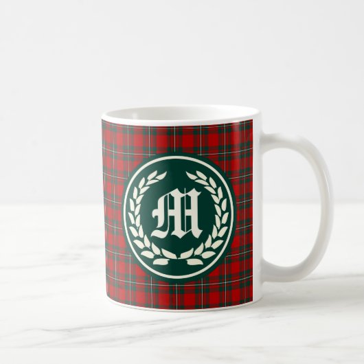Clan MacGregor Tartan Monogram Koffiemok (Rechts)