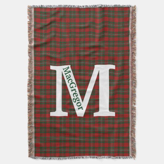Clan MacGregor Tartan Plaid Custom Deken (Voorkant Verticaal)