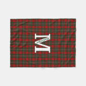 Clan MacGregor Tartan Plaid Custom Fleece Deken (Voorkant (Horizontaal))