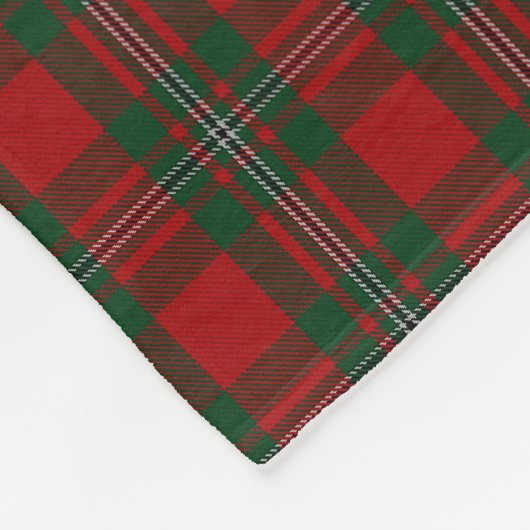 Clan MacGregor Tartan Plaid Custom Fleece Deken (Hoek)