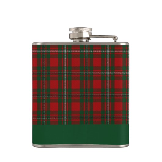 Clan MacGregor Tartan Plaid Custom Heupfles (Achterkant)