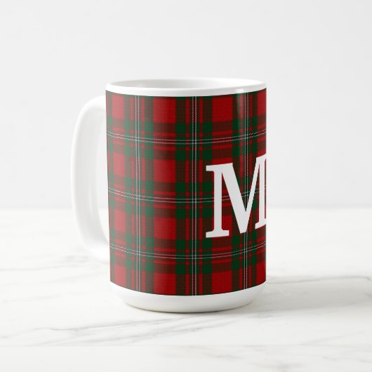 Clan MacGregor Tartan Plaid Custom Koffiemok (Voorkant links)