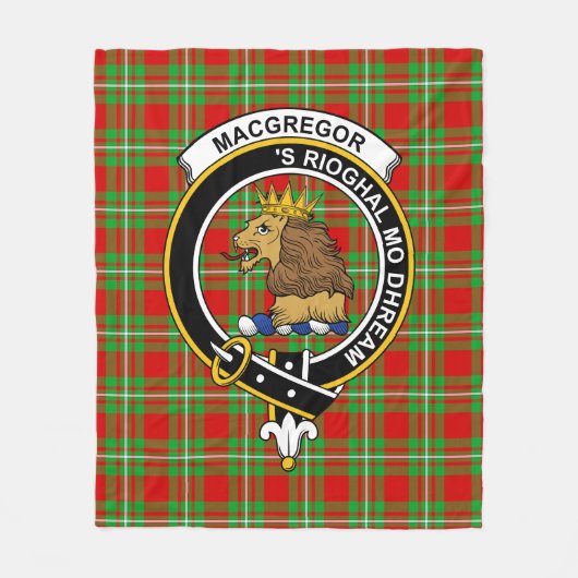 Clan MacGregor Tartan Pset Fleece Deken (Voorkant)
