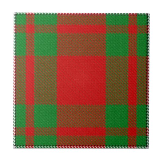 Clan MacGregor Tartan Tegeltje (Voorkant)
