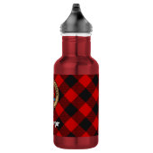 Clan MacGregor Wapen over Rob Roy Tartan Waterfles (Rechts)