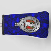 Clan MacGregor Wapen & Tartan op Distel Golfheadcover (Voorkant)