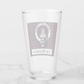 Clan Machlachlan Crest Badge &Tartan  Glas (Achterkant)