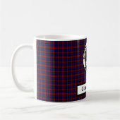 Clan Machlachlan Crest Badge & Tartan Koffiemok (Links)