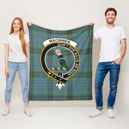 Clan MacInnes Ancient Tartan Pset Fleece Deken