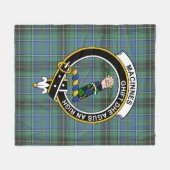 Clan MacInnes Ancient Tartan Pset Fleece Deken (Voorkant (Horizontaal))