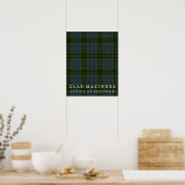Clan MacInnes Colors of Scotland Tartan Poster (Keuken)