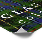 Clan MacInnes Colors of Scotland Tartan Poster (Hoek)