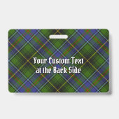 Clan MacInnes Crest over Tartan Badge (Achterkant)