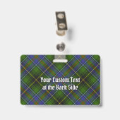 Clan MacInnes Crest over Tartan Badge (Achterkant met clip)
