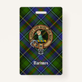 Clan MacInnes Crest over Tartan Badge (Voorkant)
